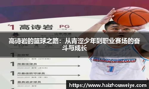 高诗岩的篮球之路：从青涩少年到职业赛场的奋斗与成长